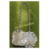 antique sterling silver decanter tag bottle label