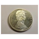 1965 canada silver dollar coin au-bu! error ?