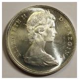 1965 Canada silver dollar coin bu? beauty