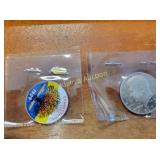 1977 Kennedy half dollar gem proof & colorized ken
