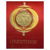 1969 franklin mint christmas coin medallion