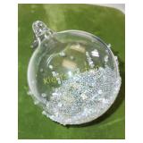 swarovski christmas tree ball ornament 2 1/4"