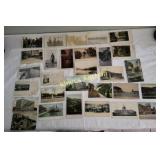 collection of vtg topographical post cards 29  pcs