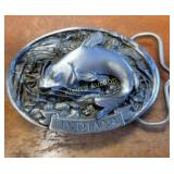 Trout fishing Indiana Belt buckle numbered