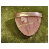 quartz rose polished cabochon 27.9 mm wide