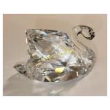 swarovski crystal figurine swan