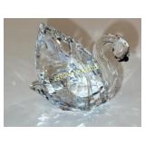 swarovski crystal swan figurine