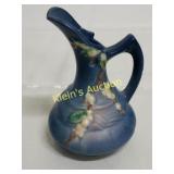 roseville pottery ewer snowberry persian blue