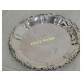 Vintage English Sheffield Silver Plated 16" Round