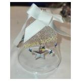swarovski crystal  bell & star holiday bell