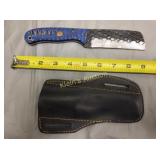 8 inch fixed blade cowboy or bull knife w/sheath