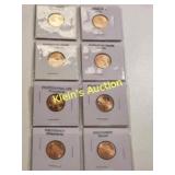 8 coins Lincoln cents pennies 2009 comm issue