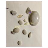 lot of opal & moonstones gems 13 carats total