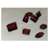 7.5 carats red & pink garnets estate find!