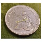 500 lire unification silver coin 1961 italy rome