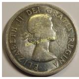 Canada silver dollar AU-BU!  1962 gorgeous coin