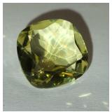 ceylon yellow sapphire? 5.5 carats cushion cut gem