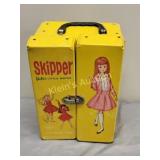 vtg skipper doll carry case w/ dolls barbie littl