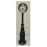 vtg byers choice street clock 16" w/orig box