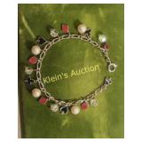 vtg playing cards bracelet hearts spades clubs etc