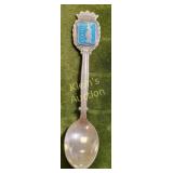 vtg st croix sterling & enameled spoon demitasse