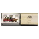 porcelain OX sled in orig dept 56 Box