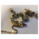 decorative fantasy orient dragon book hook bookmar