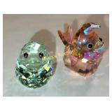 Swarovski crystal duck & bird jenna  figurines