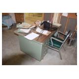 6 Drawer metal desk