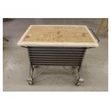 Metal rolling tool cart