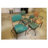 Several heavy duty office arm chairs