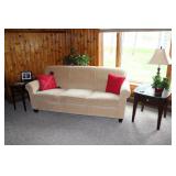 Sofa & (2) end tables w/ drawers