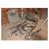 Exhaust parts, seats, front forks, etc.