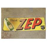 Drink ZEP advertising sign