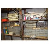 Lots of parts cabinets and bins