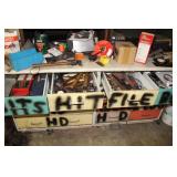 Lots of hand tools- hammers, drill index