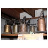 antique torches, oil cans, etc.