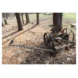 Sickle bar mower yard art