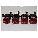#84 Lot of 4 Abu Garcia Ambassadeur Fishing Reels incl.  5000, etc.