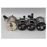 #90 Lot of 4 Abu Garcia Ambassadeur Fishing Reels incl.  5500S, etc.