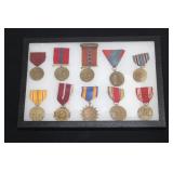 #808 lot of 10 U.S and Austrian Medals, Inc U.S navy good Conduct, and USMC good Conduct Medals, Ect