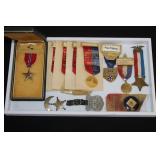 #816 Named Bronze Star, Spanish American war Veterans badges, Delegate badge,
