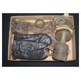 #874 Japanese Gas Mask and US gloves Lot