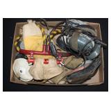 #878 1950s flight helmet lot