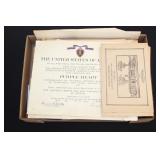 #899 Lot of Military papers, incl Discharge papers and letters