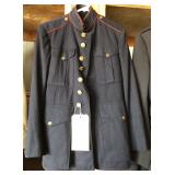 #919 WW2 USMC Dress Blues and Trousers. Name, J.E Wheeler