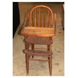 #525 Childs Wooden High Chair