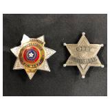 #452 G. E. Robinson Investigator Alton Texas & City Marshal Badges
