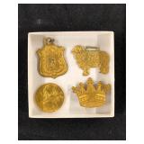 #462 Lot of 4 incl. Union Stockyards Watch Fob, 