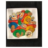 #464 Butternut Bread Cisco Kid Poncho Tin Pins & I Love the Monkeys Pin